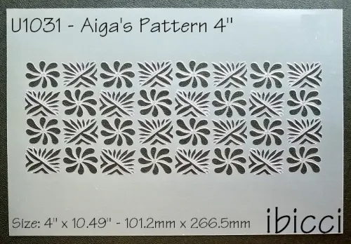 ibicci Aiga's Samoan Pattern Cake stencil 4" height